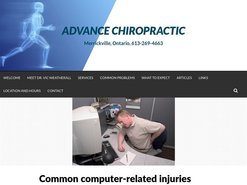 Advance Chiropractic: Common Computer Related Injuries Website