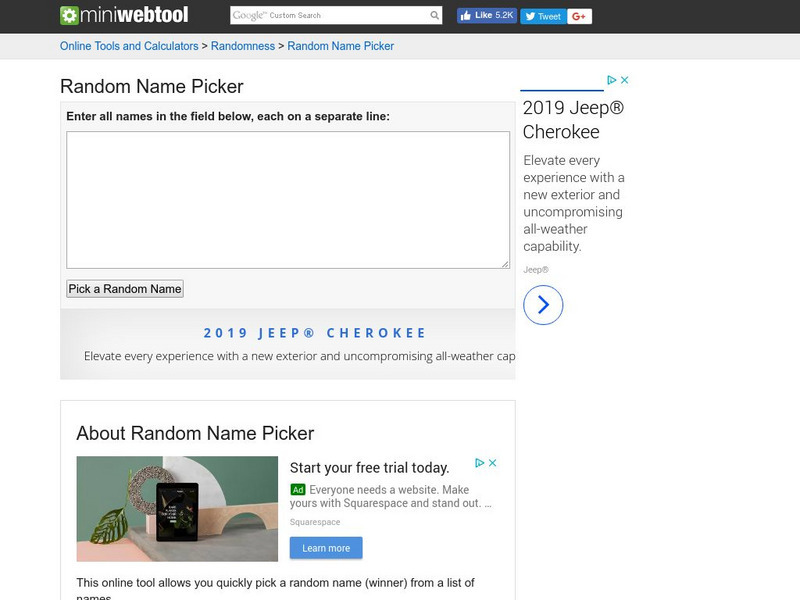 Mini Web Tool: Random Name Picker Professional Doc Mini Web Tool: Random Name Picker Professional Doc