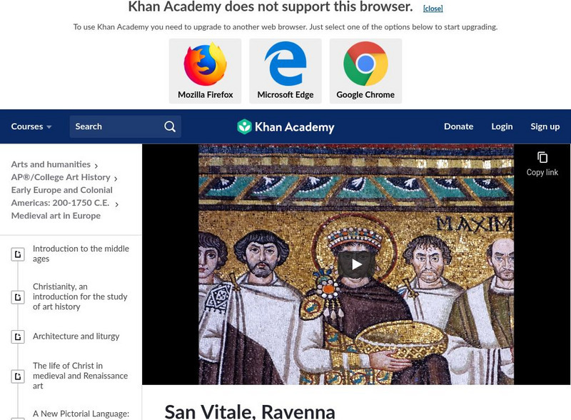 Khan Academy: Art History: Byzantine Art: Justinian and His Attendants Instructional Video Khan Academy: Art History: Byzantine Art: Justinian and His Attendants Instructional Video