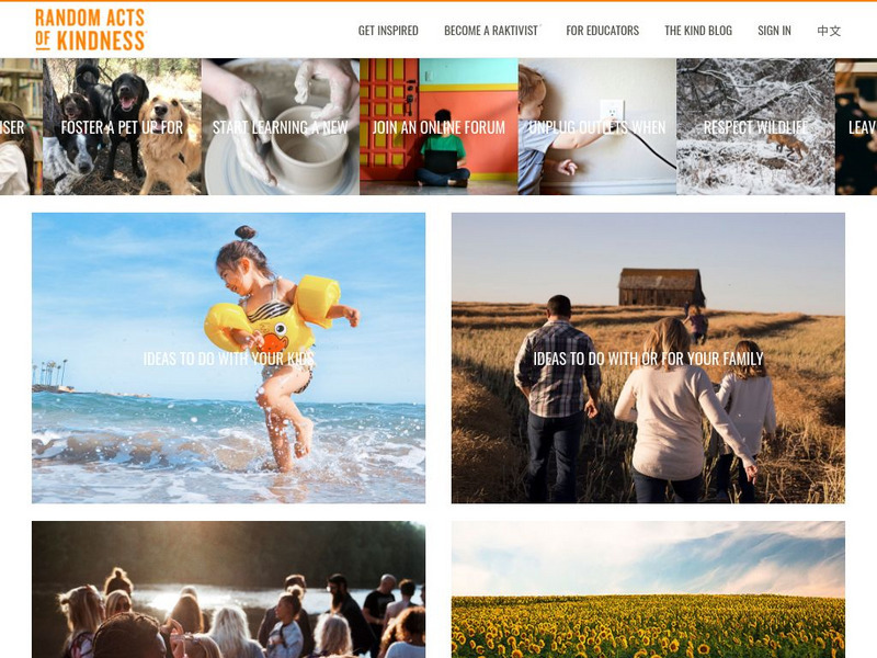 Random Acts of Kindness Foundation: Kindness Ideas Website Random Acts of Kindness Foundation: Kindness Ideas Website