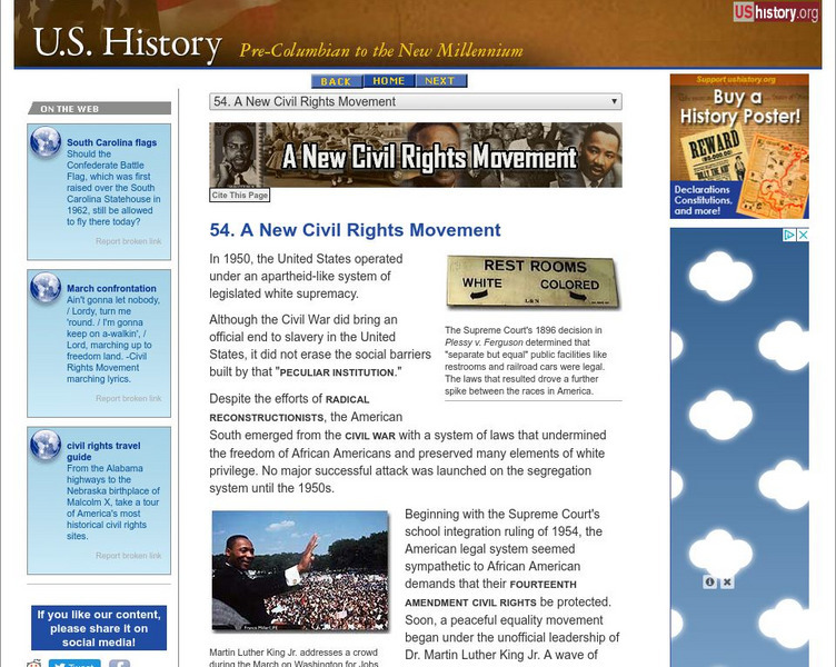 U.s. History: A New Civil Rights Movement Website U.s. History: A New Civil Rights Movement Website