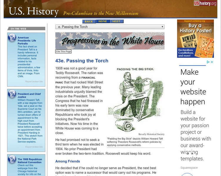U.s. History: Passing the Torch Website U.s. History: Passing the Torch Website