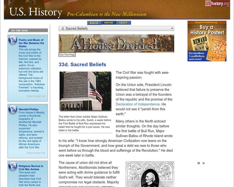 U.s. History: Sacred Beliefs Website U.s. History: Sacred Beliefs Website