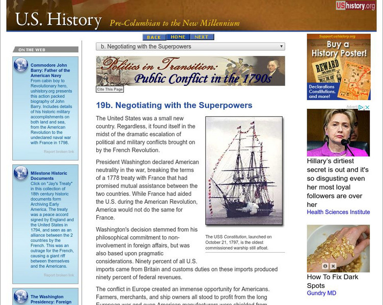 U.s. History: Negotiating With the Superpowers Website U.s. History: Negotiating With the Superpowers Website