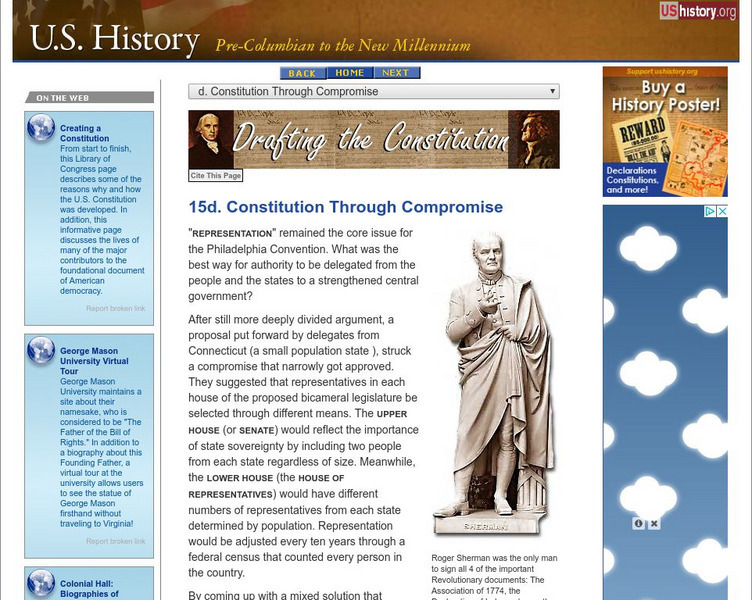 U.s. History: Constitution Through Compromise Website U.s. History: Constitution Through Compromise Website