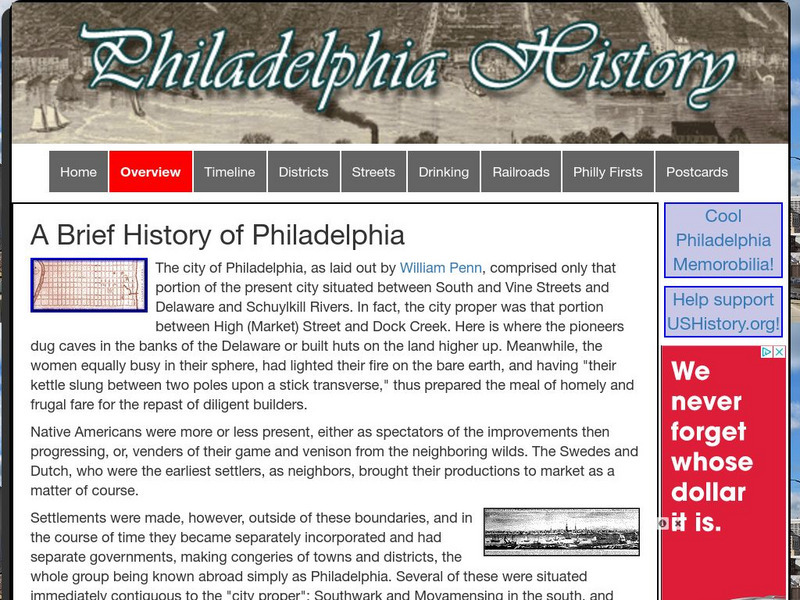 U.s. History: Historic Philadelphia: Philadelphia History Website U.s. History: Historic Philadelphia: Philadelphia History Website