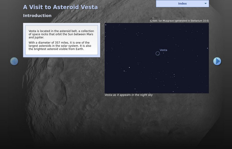Wgbh: A Visit to Asteroid Vesta Website Wgbh: A Visit to Asteroid Vesta Website