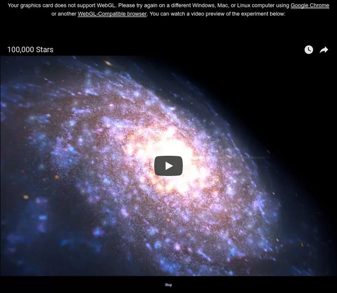 Chrome Experiments: 100,000 Stars Interactive Chrome Experiments: 100,000 Stars Interactive