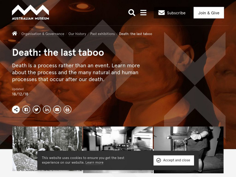Australian Museum: Death: The Last Taboo Website Australian Museum: Death: The Last Taboo Website