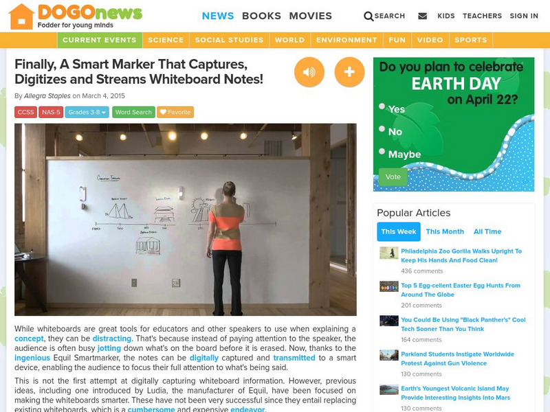 Dogo News: Smart Marker Captures, Digitizes and Streams Notes Article Dogo News: Smart Marker Captures, Digitizes and Streams Notes Article