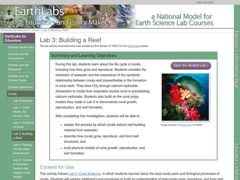 Serc: Lab 3: Building a Reef Activity Serc: Lab 3: Building a Reef Activity