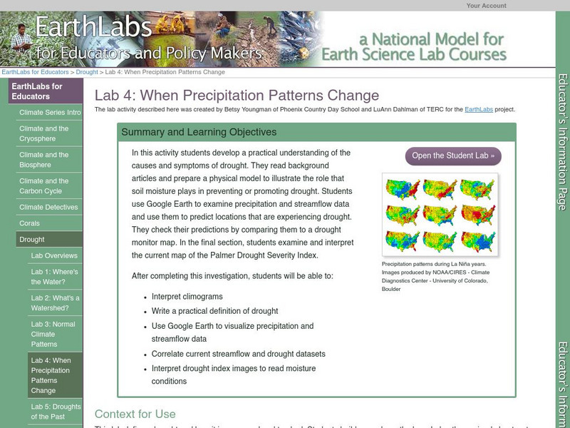Serc: Lab 4: When Precipitation Patterns Change Activity Serc: Lab 4: When Precipitation Patterns Change Activity