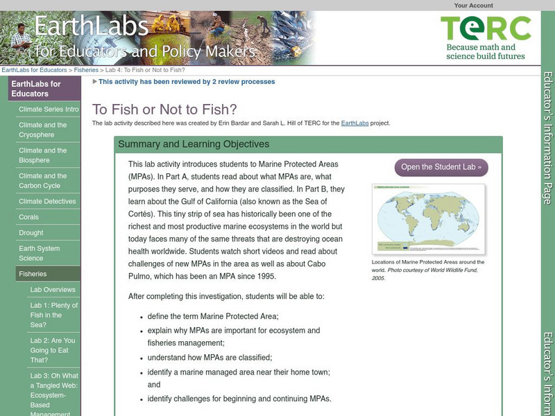 Serc: Lab 4: To Fish or Not to Fish? Activity Serc: Lab 4: To Fish or Not to Fish? Activity