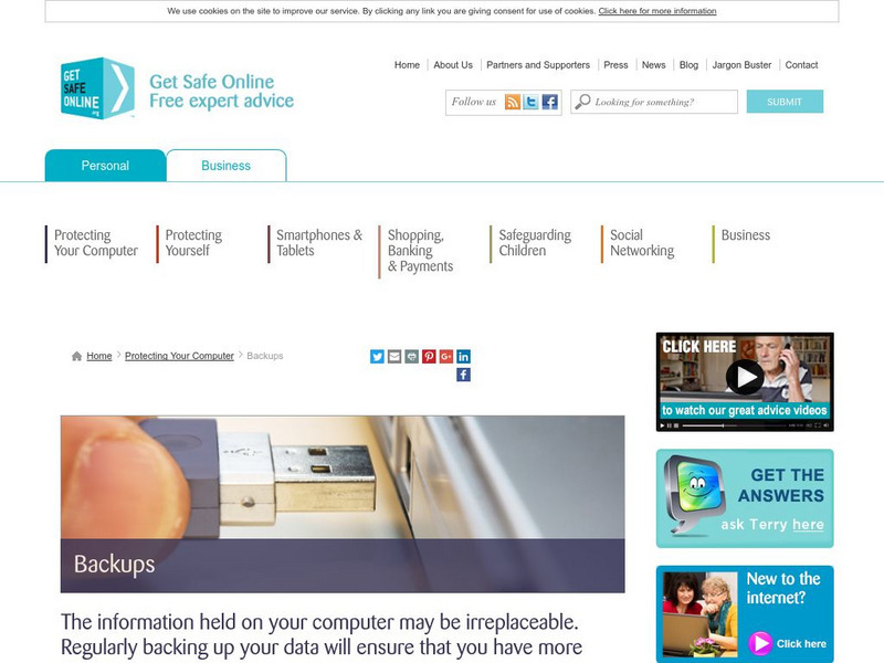 Get Safe Online: Backups Website Get Safe Online: Backups Website