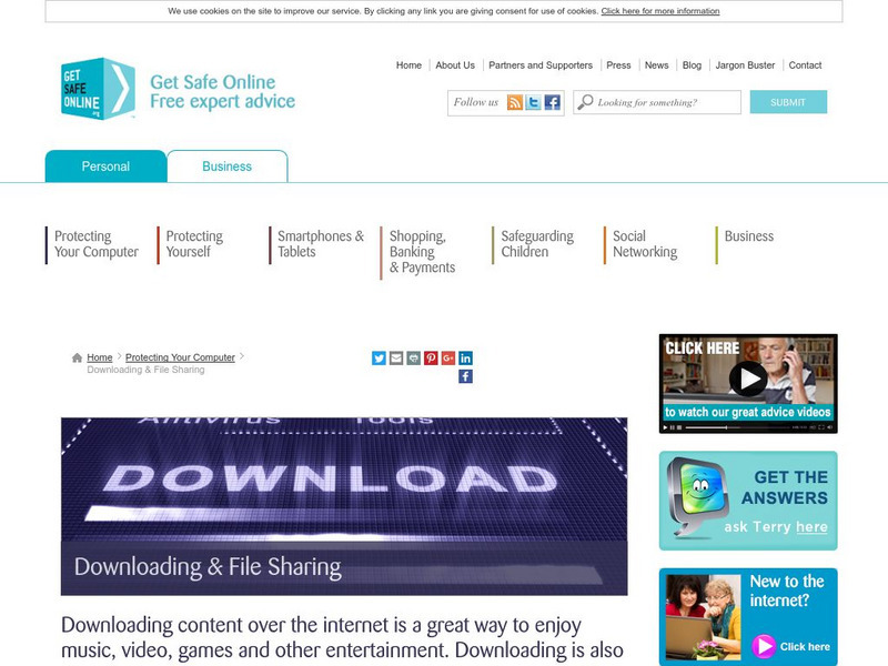 Get Safe Online: Downloading and File Sharing Website Get Safe Online: Downloading and File Sharing Website