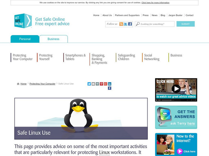 Get Safe Online: Safe Linux Use Website Get Safe Online: Safe Linux Use Website