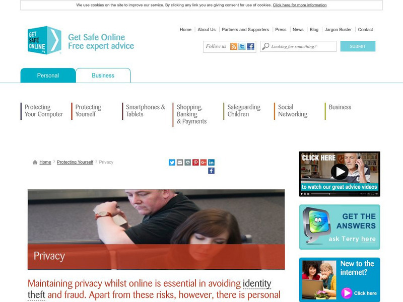 Get Safe Online: Protect Your Privacy Website Get Safe Online: Protect Your Privacy Website