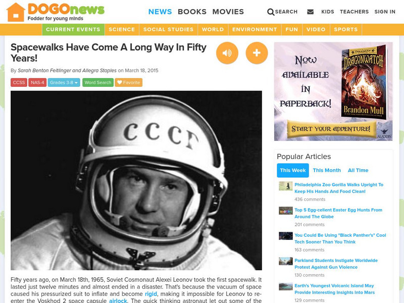 Dogo News: Spacewalks Have Come a Long Way in Fifty Years! Article Dogo News: Spacewalks Have Come a Long Way in Fifty Years! Article
