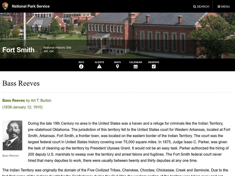 National Park Service: Bass Reeves Website National Park Service: Bass Reeves Website