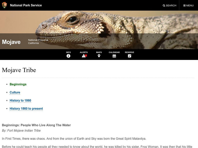 National Park Service: Mojave Indians Website National Park Service: Mojave Indians Website