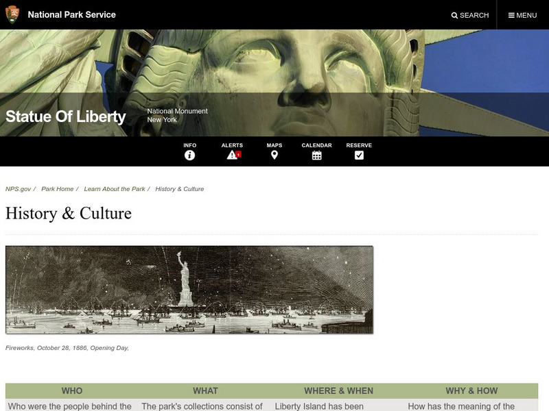 National Park Service: The Statue of Liberty Website National Park Service: The Statue of Liberty Website