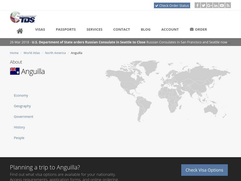 Tds: Anguilla: People Handout Tds: Anguilla: People Handout