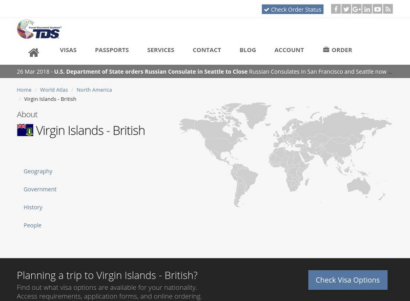 Tds: British Virgin Islands: People Handout Tds: British Virgin Islands: People Handout