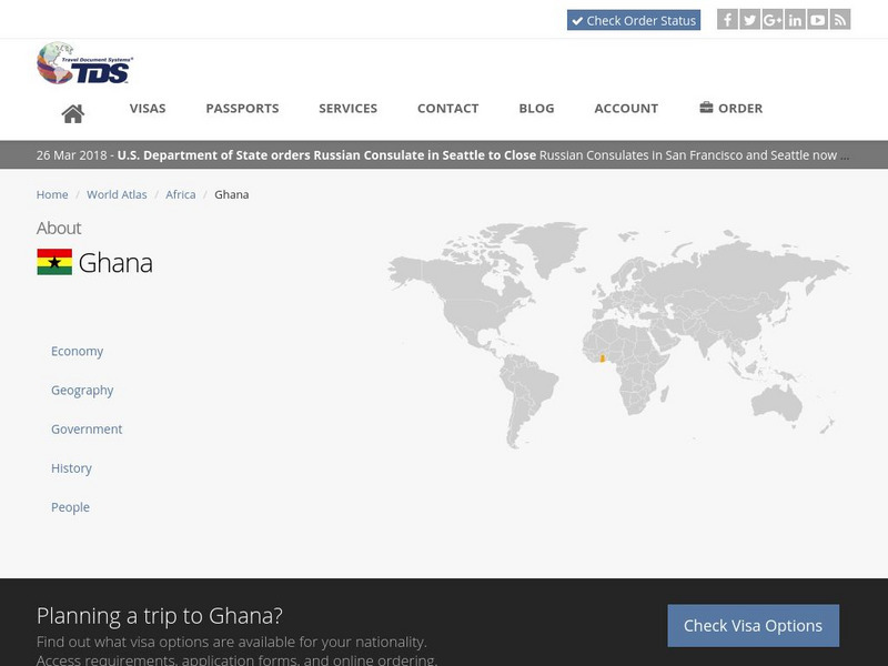 Tds: Ghana: History Handout Tds: Ghana: History Handout