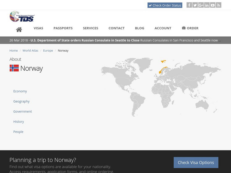 Tds: Norway Government Handout Tds: Norway Government Handout