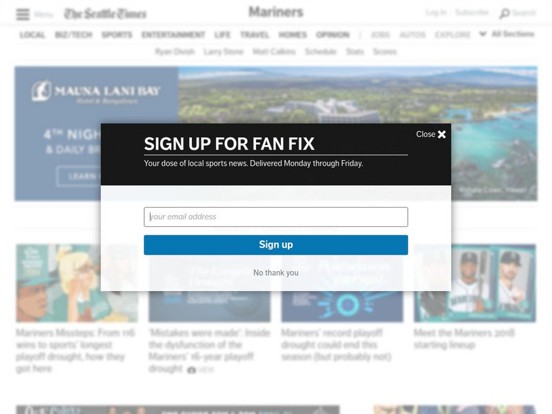 Seattle Times: Mariners Website