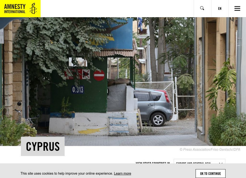 Amnesty International: Human Rights in Republic of Cyprus Handout Amnesty International: Human Rights in Republic of Cyprus Handout