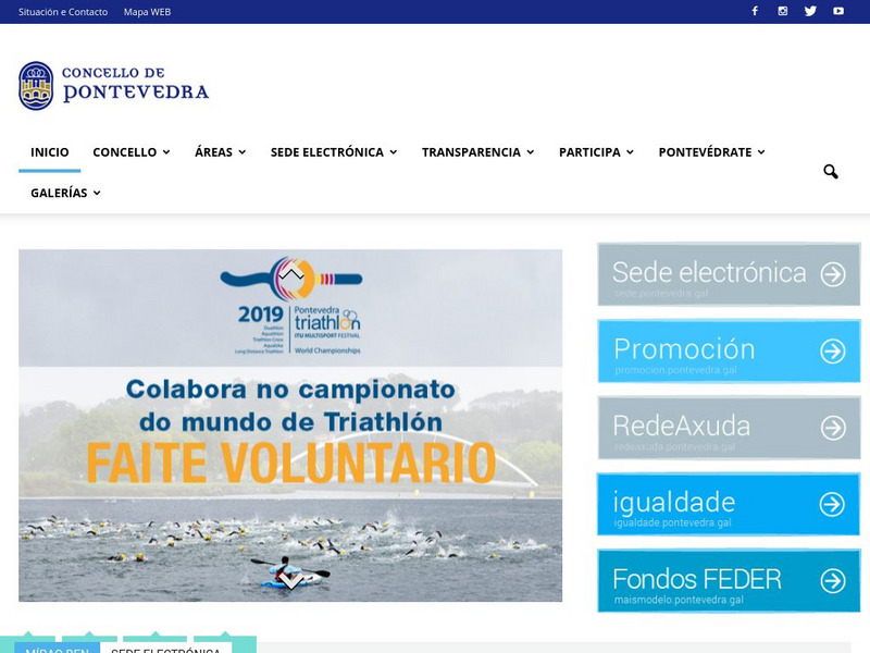 Concello De Pontevedra Website