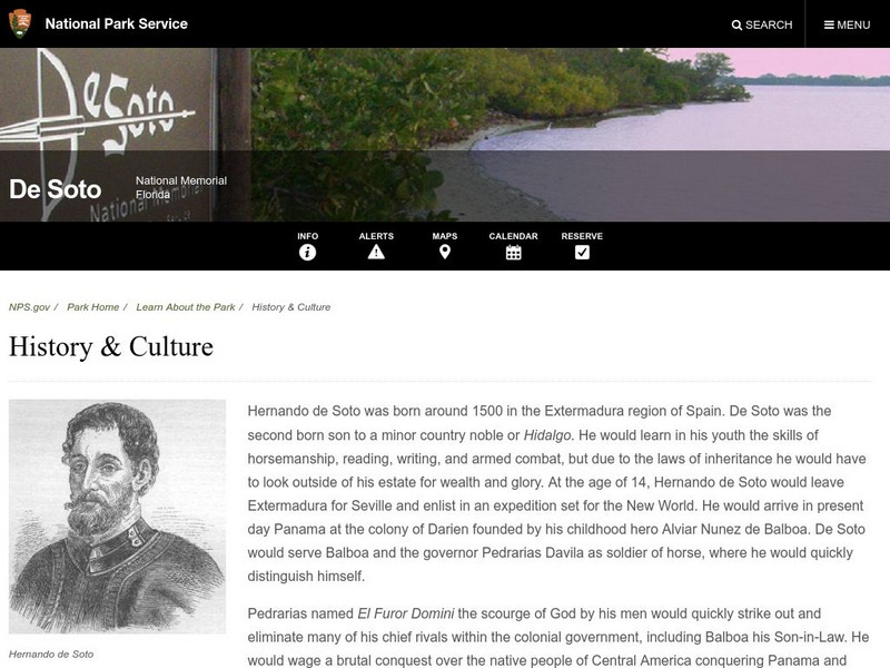 National Park Service: De Soto National Memorial Website