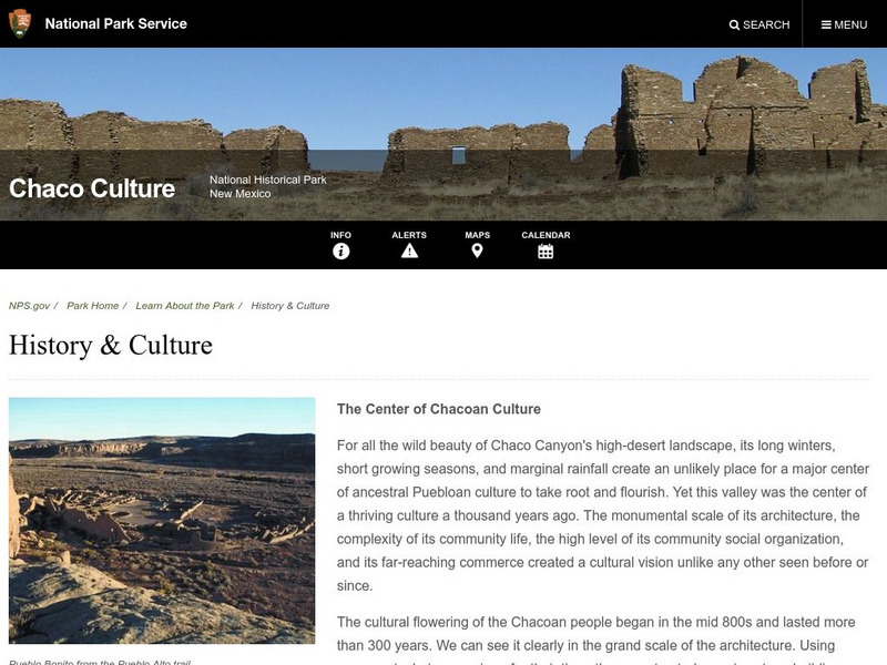 National Park Service: Chaco Culture National Historical Park Website National Park Service: Chaco Culture National Historical Park Website