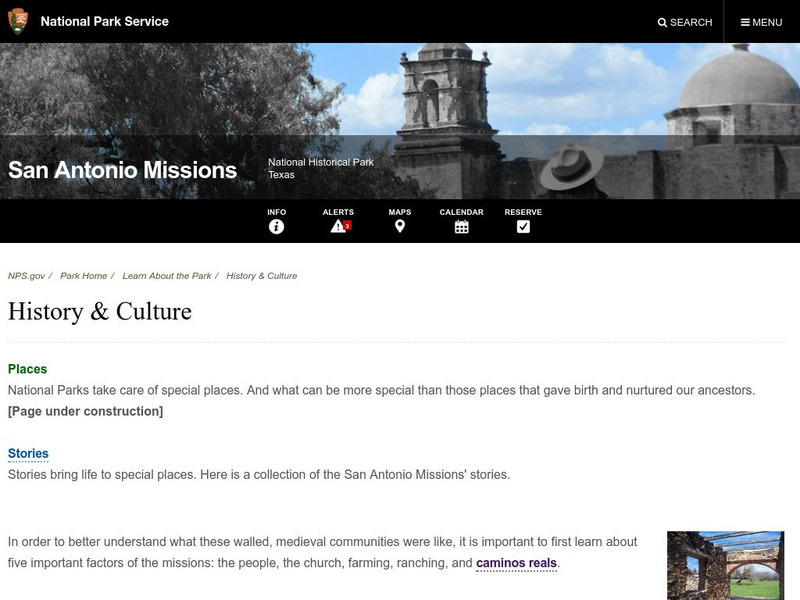 National Park Service: San Antonio Missions Website National Park Service: San Antonio Missions Website