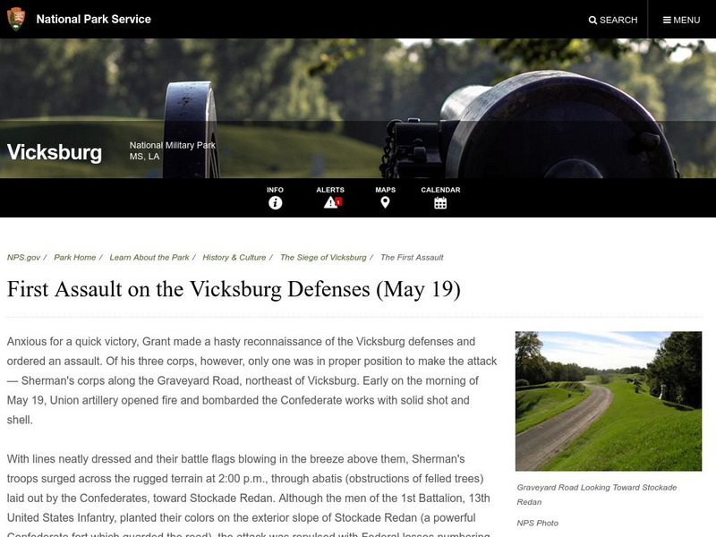 National Park Service: Vicksburg National Military Park: First Assault Website National Park Service: Vicksburg National Military Park: First Assault Website
