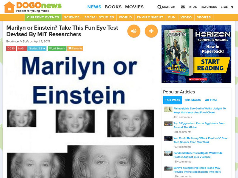 Dogo News: Marilyn or Einstein? Article Dogo News: Marilyn or Einstein? Article