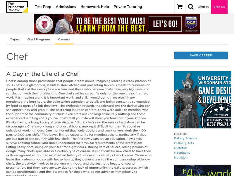 The Princeton Review: Chef Website The Princeton Review: Chef Website