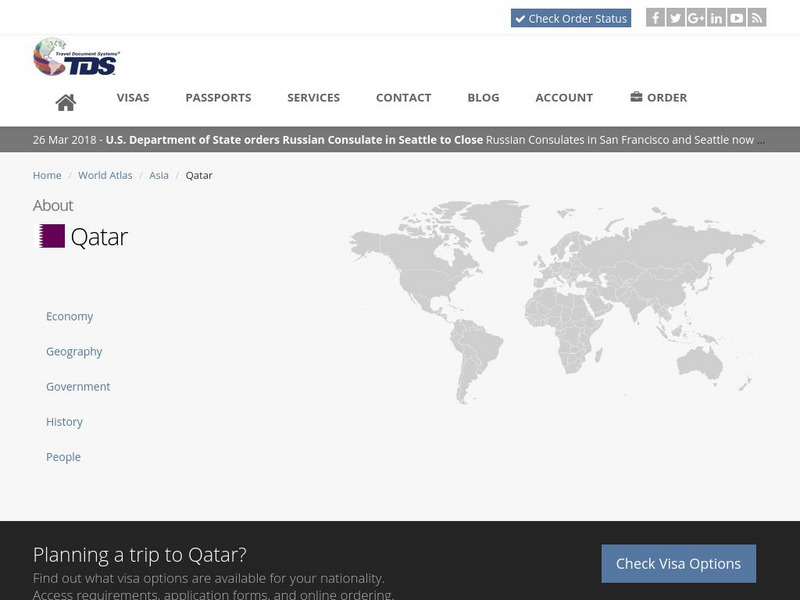 Tds: Qatar: People Handout Tds: Qatar: People Handout