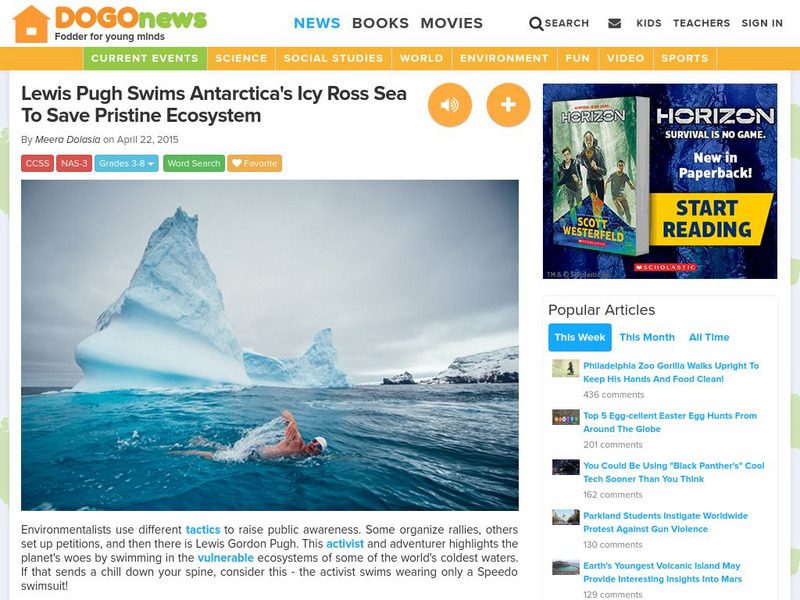 Dogo News: Lewis Pugh Swims Antarctica's Icy Ross Sea Article Dogo News: Lewis Pugh Swims Antarctica's Icy Ross Sea Article