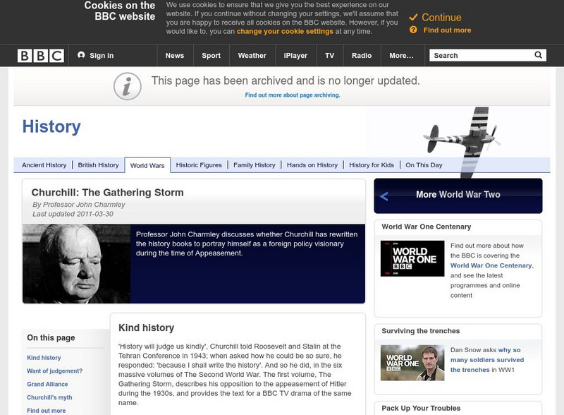Bbc: History: Churchill: The Gathering Storm Article Bbc: History: Churchill: The Gathering Storm Article