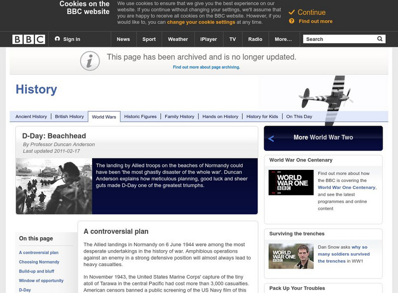 Bbc: History: D Day: Beachhead Article Bbc: History: D Day: Beachhead Article