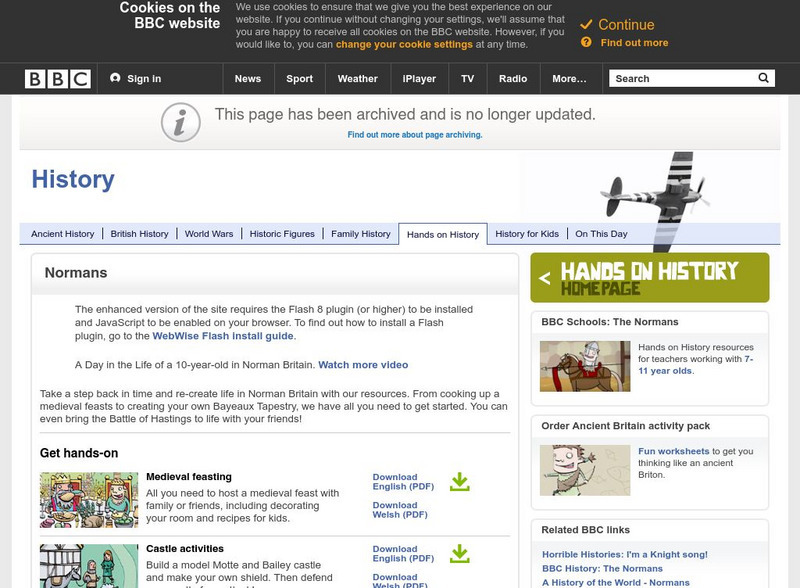Bbc: Hands on History: Normans Unit Plan Bbc: Hands on History: Normans Unit Plan