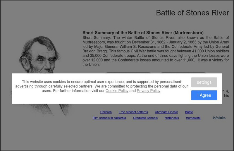 Siteseen: Civil Conflict: Battle of Stones River (Murfreesboro): Civil War for Kids Website Siteseen: Civil Conflict: Battle of Stones River (Murfreesboro): Civil War for Kids Website