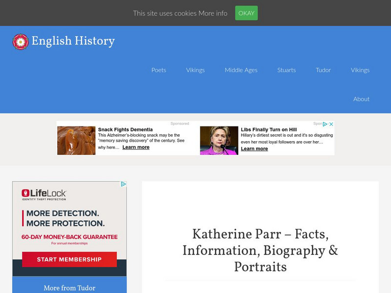 English History: Katharine Parr Handout English History: Katharine Parr Handout