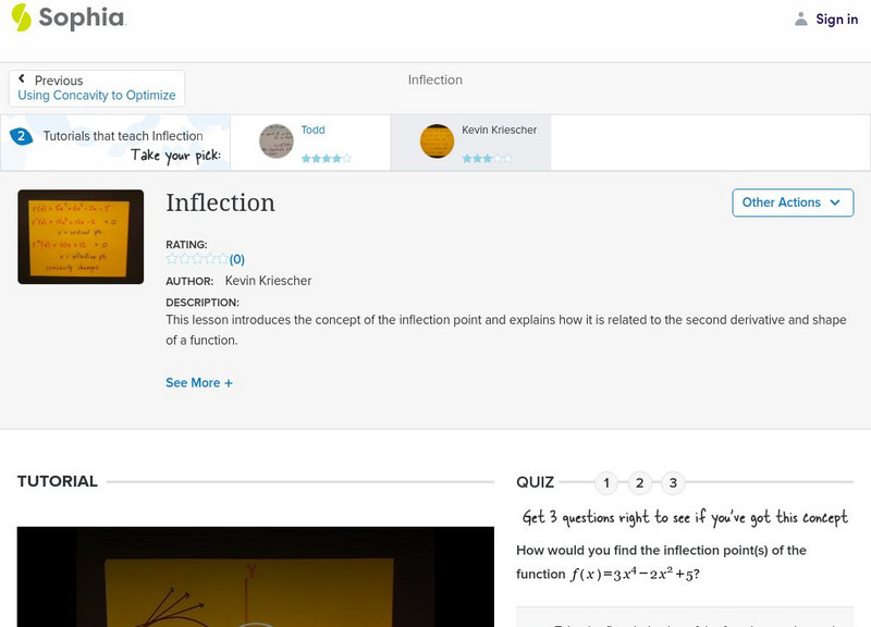 Sophia: Inflection: Lesson 1 Instructional Video