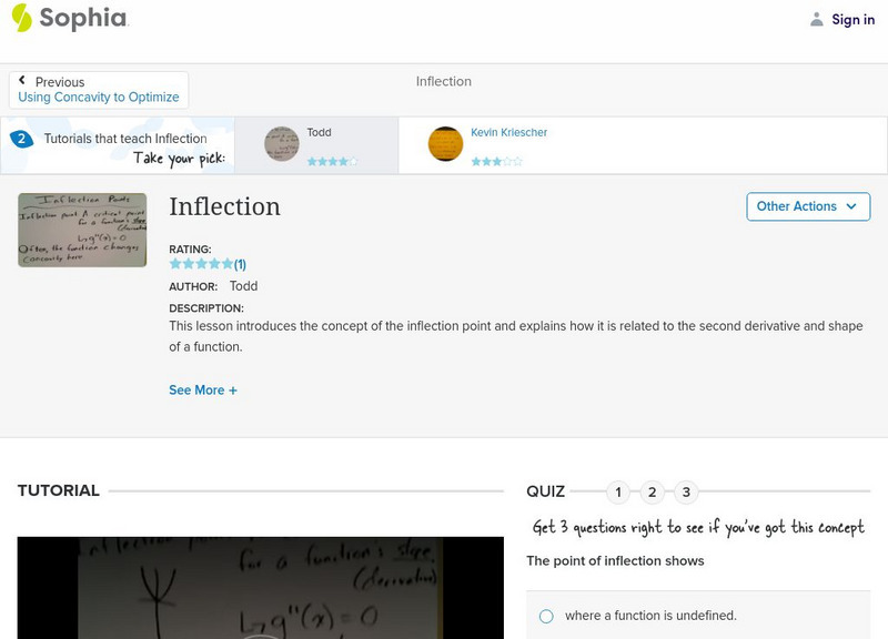 Sophia: Inflection: Lesson 3 Instructional Video