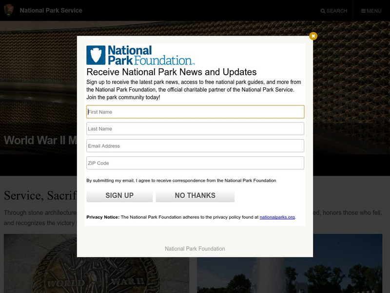 National Park Service: World War Ii Memorial Website National Park Service: World War Ii Memorial Website
