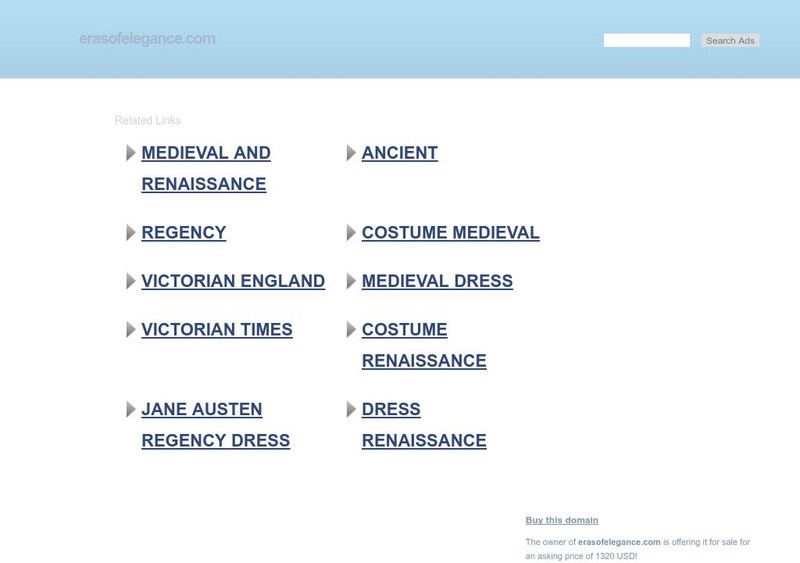 Eras of Elegance: The Victorian Era (1837 1901) Website Eras of Elegance: The Victorian Era (1837 1901) Website