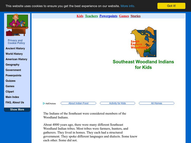 Native Americans in Olden Times for Kids: Southeast Woodland Indians Website Native Americans in Olden Times for Kids: Southeast Woodland Indians Website
